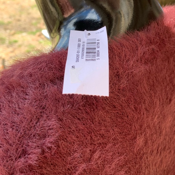 New Gorgeous Burgundy Fury Sweater Size S - Picture 5 of 7